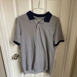 Men’s Goodfellow Navy Striped Polo